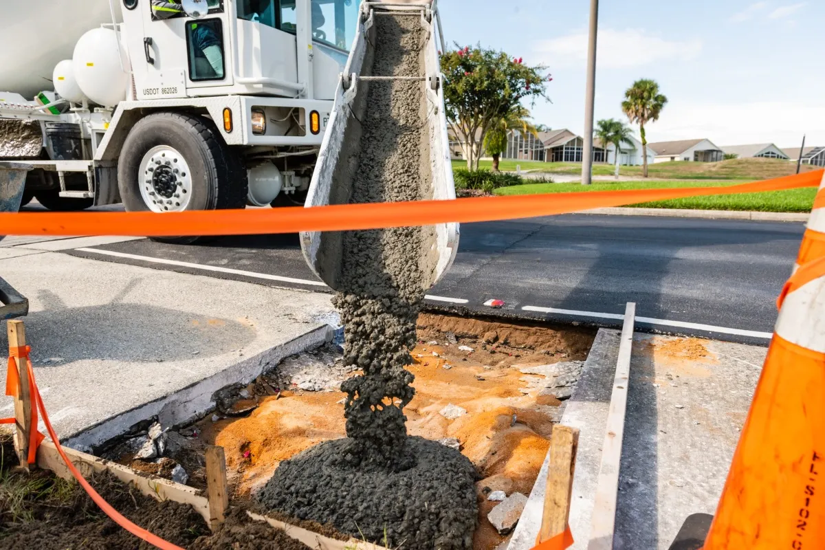 Pouring an HOA crosswalk